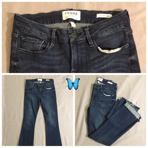 Frame Denim Jeans Le Crop Mini Boot Size 26